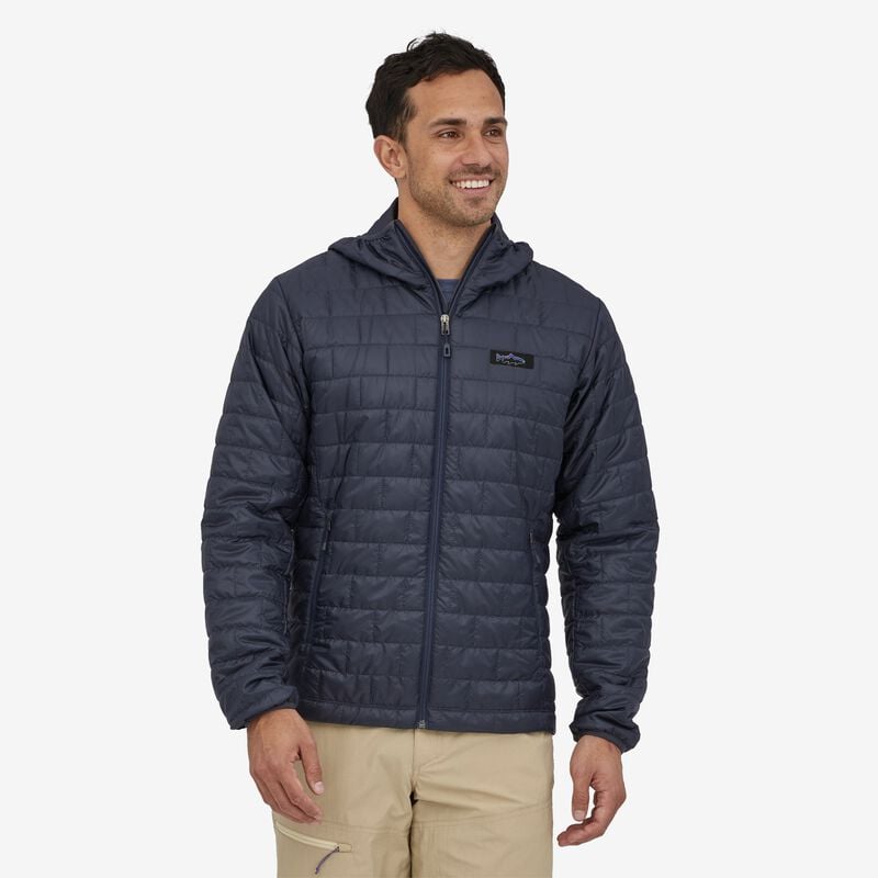 Patagonia Men's Nano Puff® Fitz Roy Trout Hoody - Smolder Blue