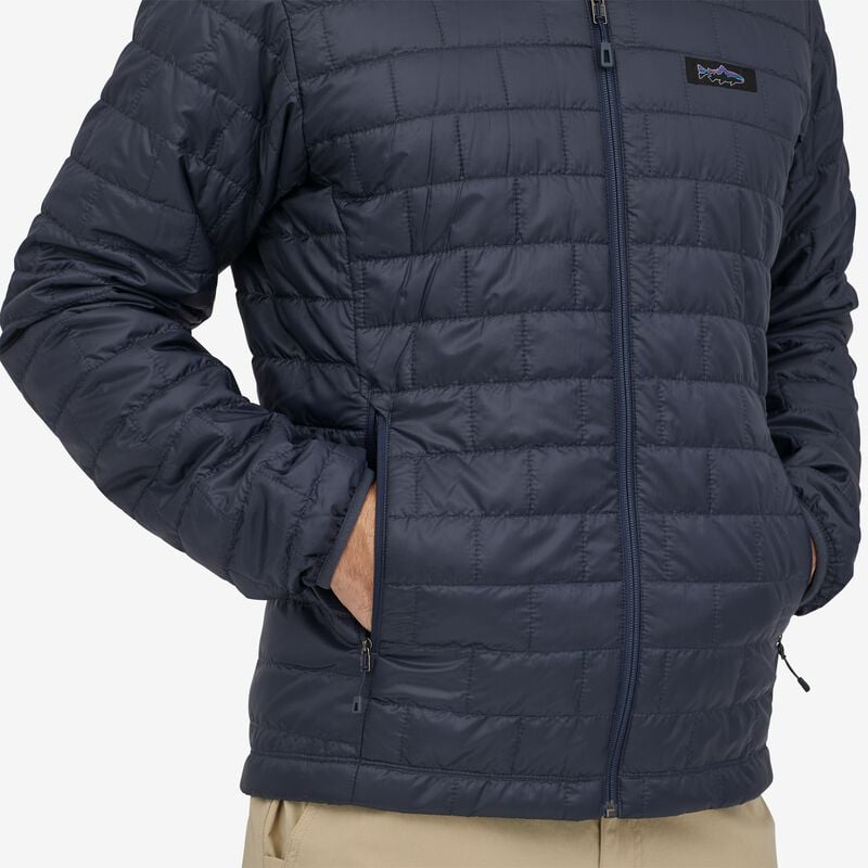 Patagonia Men's Nano Puff® Fitz Roy Trout Hoody - Smolder Blue