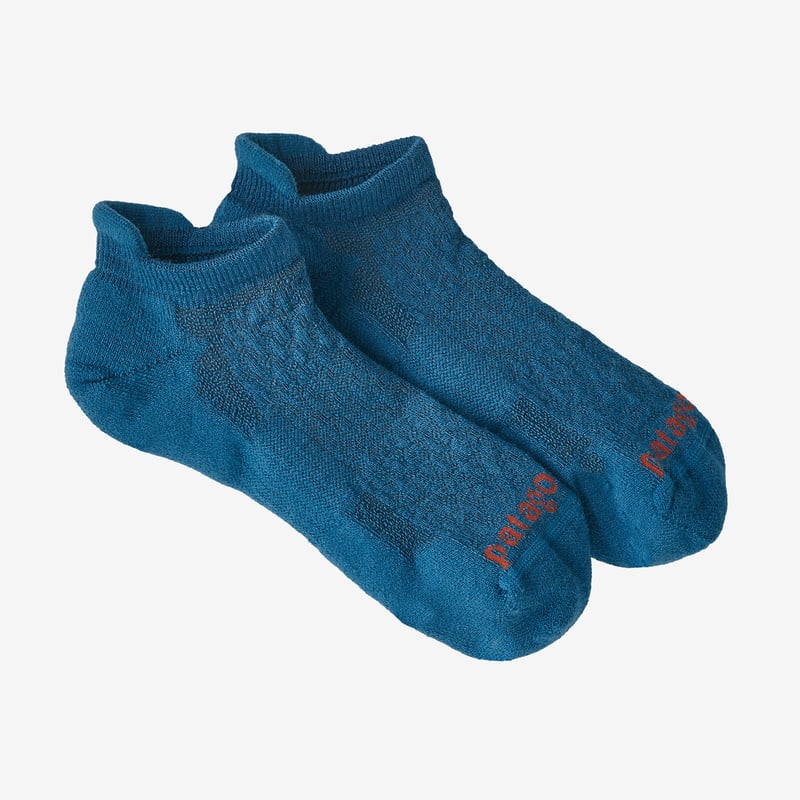 Patagonia Lightweight Merino Performance Anklet Socks - Wavy Blue