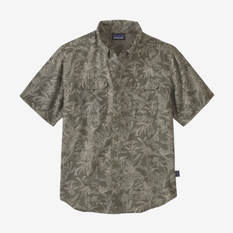 Patagonia Men's Self-Guided Hike Shirt - Monkey Flower: Garden Green