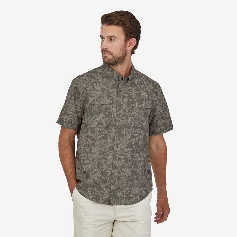 Patagonia Men's Self-Guided Hike Shirt - Monkey Flower: Garden Green