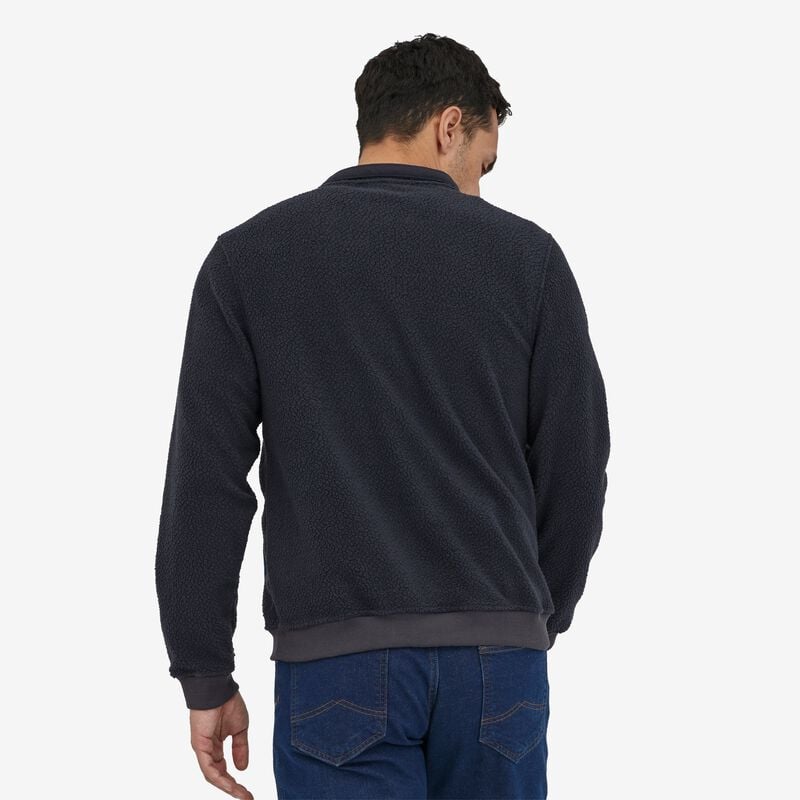 Patagonia Men's Shearling Button Fleece Pullover - Pitch Blue