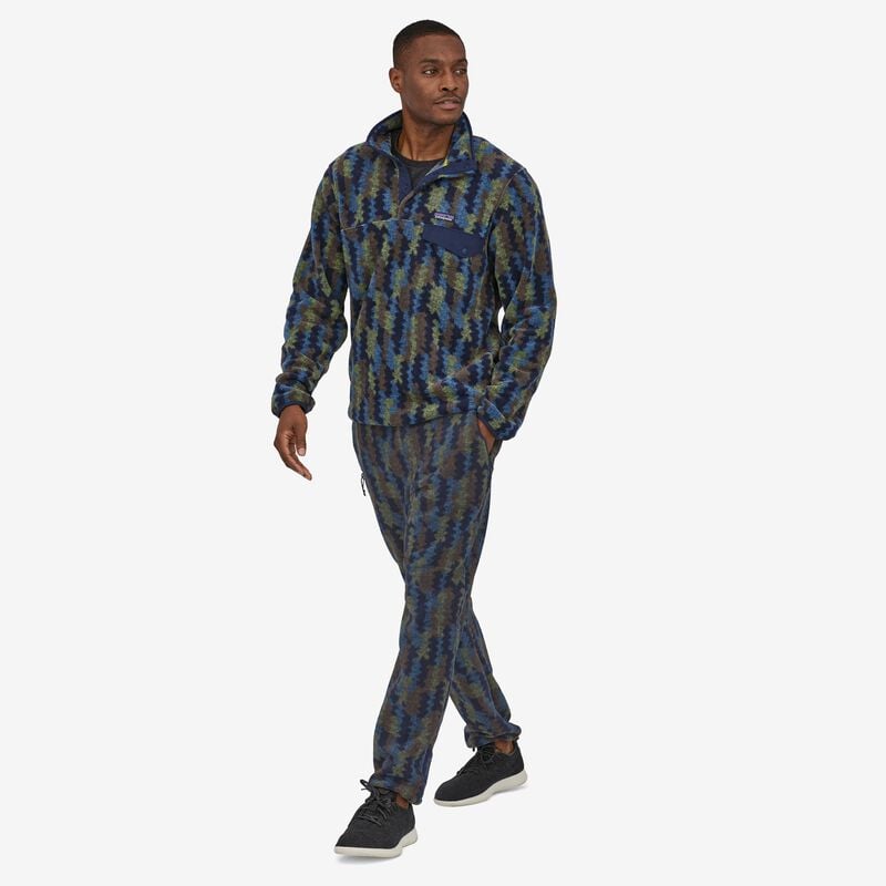 Patagonia Men's Synchilla® Fleece Pants - Climbing Trees Ikat: New Navy