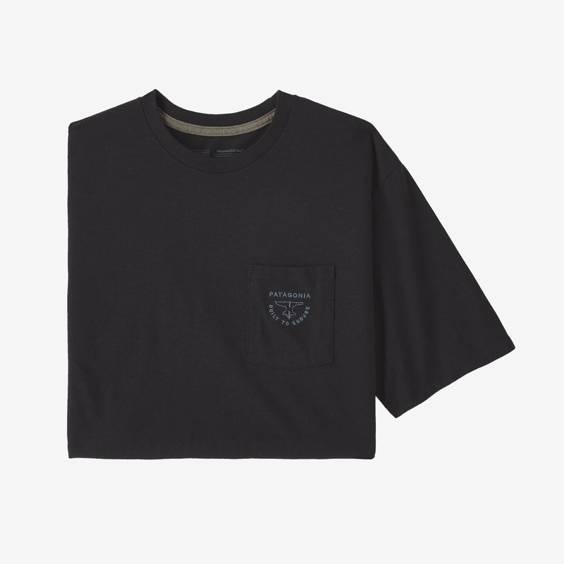 Patagonia Men's Forge Mark Crest Pocket Responsibili-Tee® - Ink Black