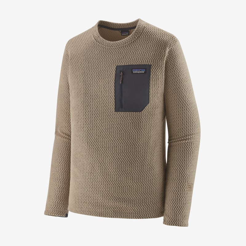 Patagonia Men's R1® Air Fleece Crew - Oar Tan