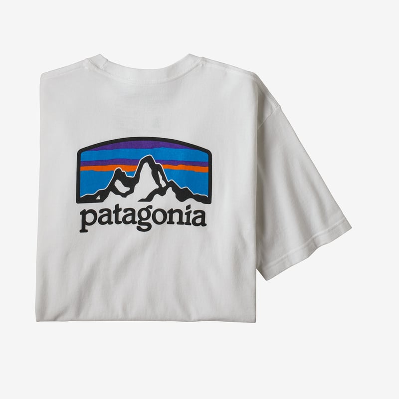 Patagonia Men's Fitz Roy Horizons Responsibili-Tee® - White