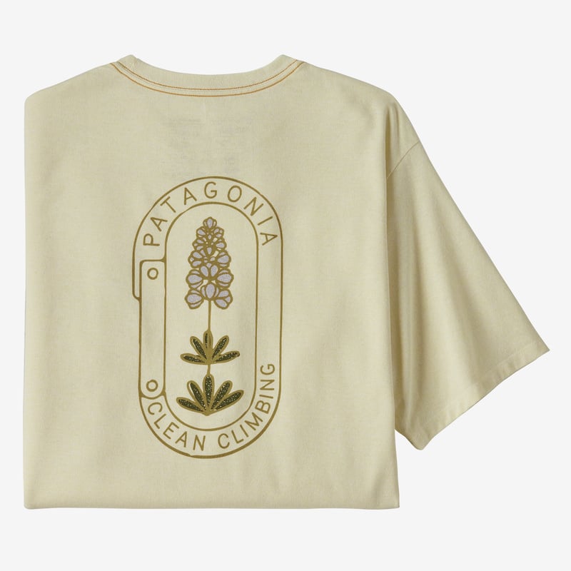 Patagonia Men's Clean Climb Trade Responsibili-Tee® - Clean Climb Bloom: Birch White
