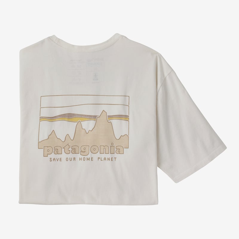 Patagonia Men's '73 Skyline Organic T-Shirt - Birch White