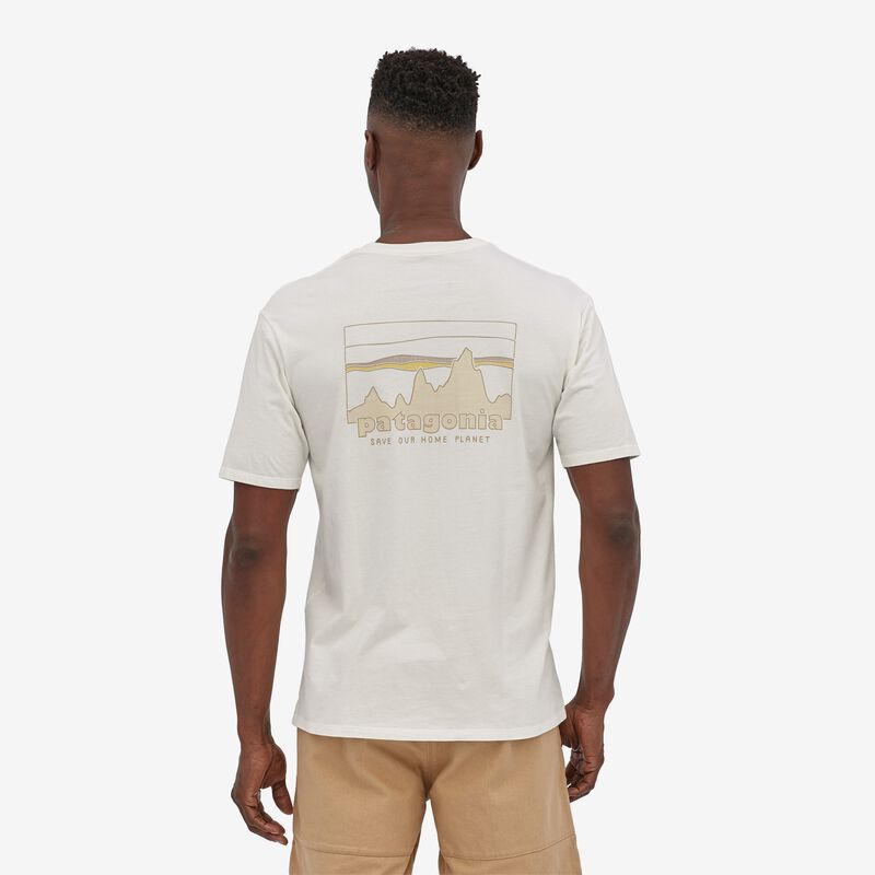 Patagonia Men's '73 Skyline Organic T-Shirt - Birch White
