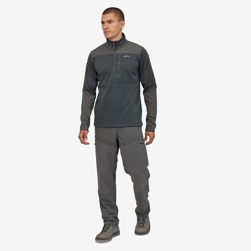 Patagonia Men's Long-Sleeved R1® Fitz Roy 1/4-Zip - Pitch Blue