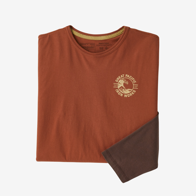 Patagonia Men's Long-Sleeved GPIW™ Crest Organic Baseball Tee - Sisu Brown