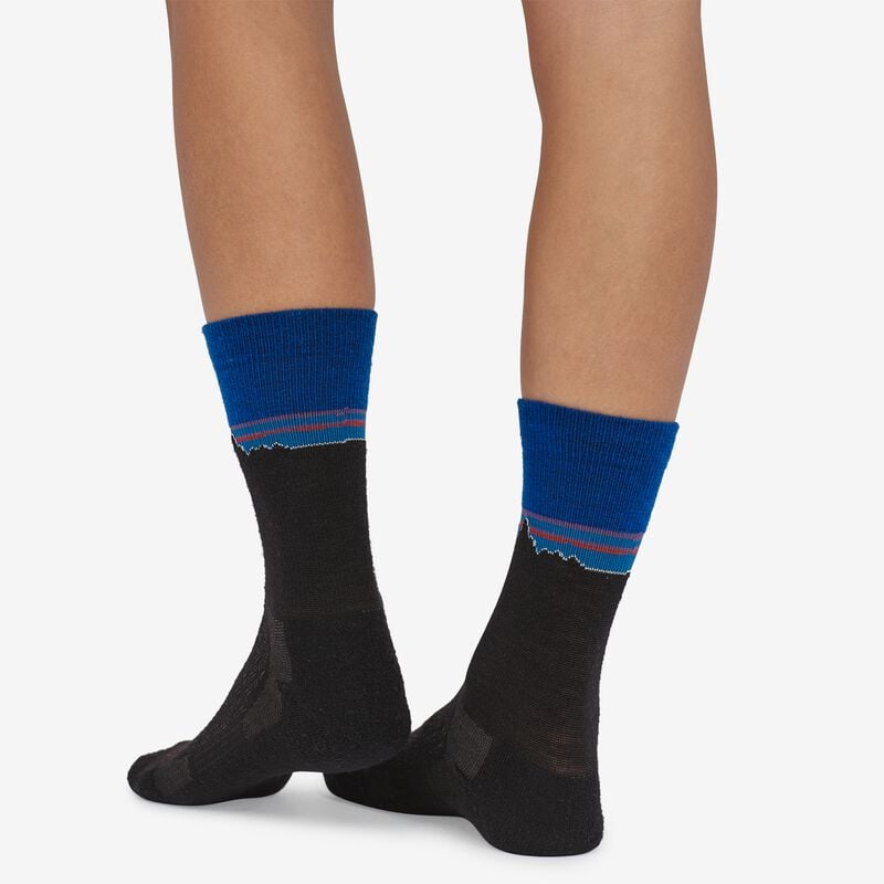 Patagonia Lightweight Merino Performance Crew Socks - Color Block: Cabin Gold
