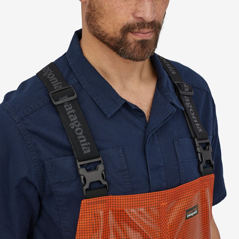 Patagonia Hose-Down Slicker Bib Overalls - Monarch Orange