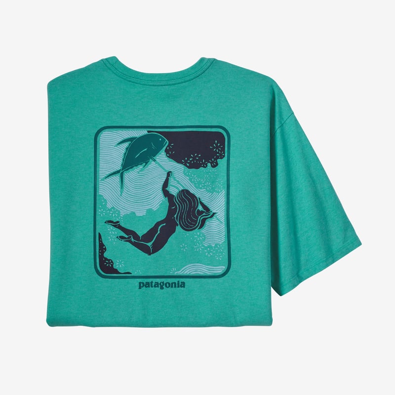 Patagonia Men's Defend Our Oceans Responsibili-Tee® - Fresh Teal