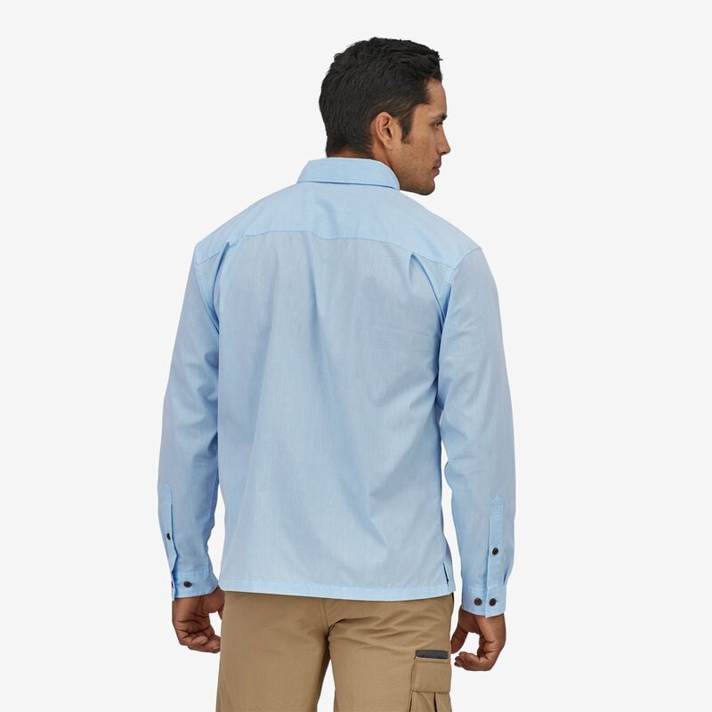 Patagonia Men's Long-Sleeved Island Hopper Shirt - Threadfin: Pampas Tan
