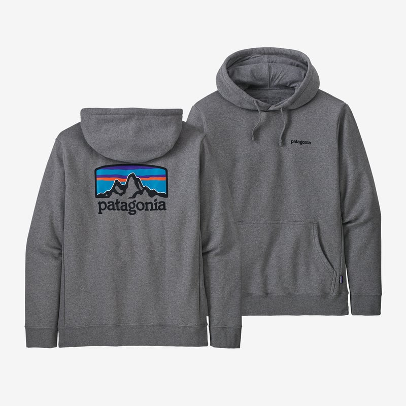 Patagonia Fitz Roy Horizons Uprisal Hoody - Gravel Heather