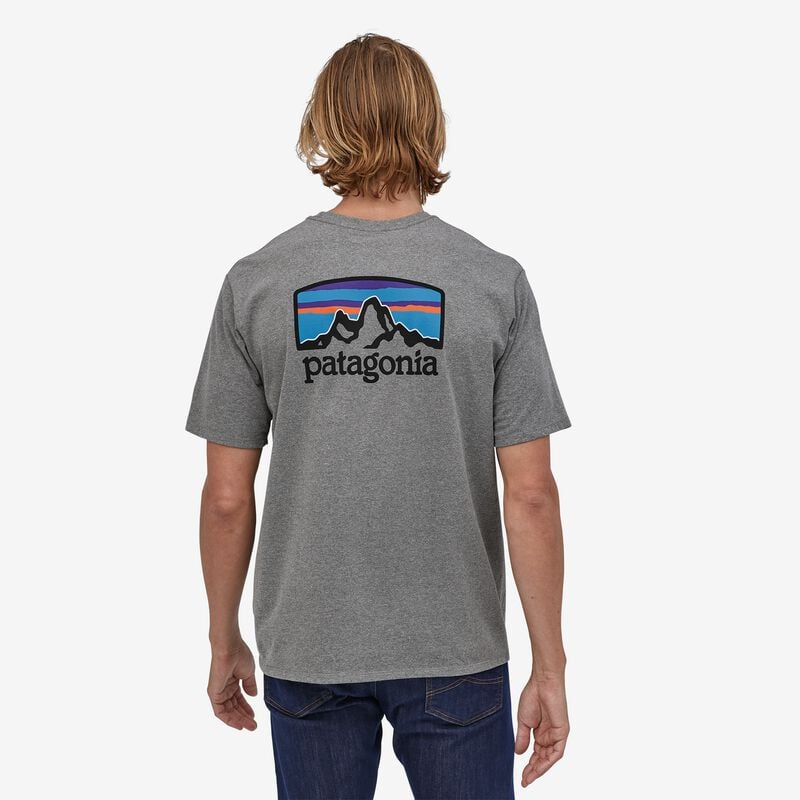 Patagonia Men's Fitz Roy Horizons Responsibili-Tee® - Gravel Heather