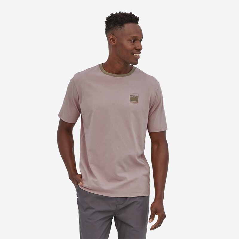 Patagonia Men's Alpine Icon Regenerative Organic Certified™ Cotton T-Shirt - Stingray Mauve