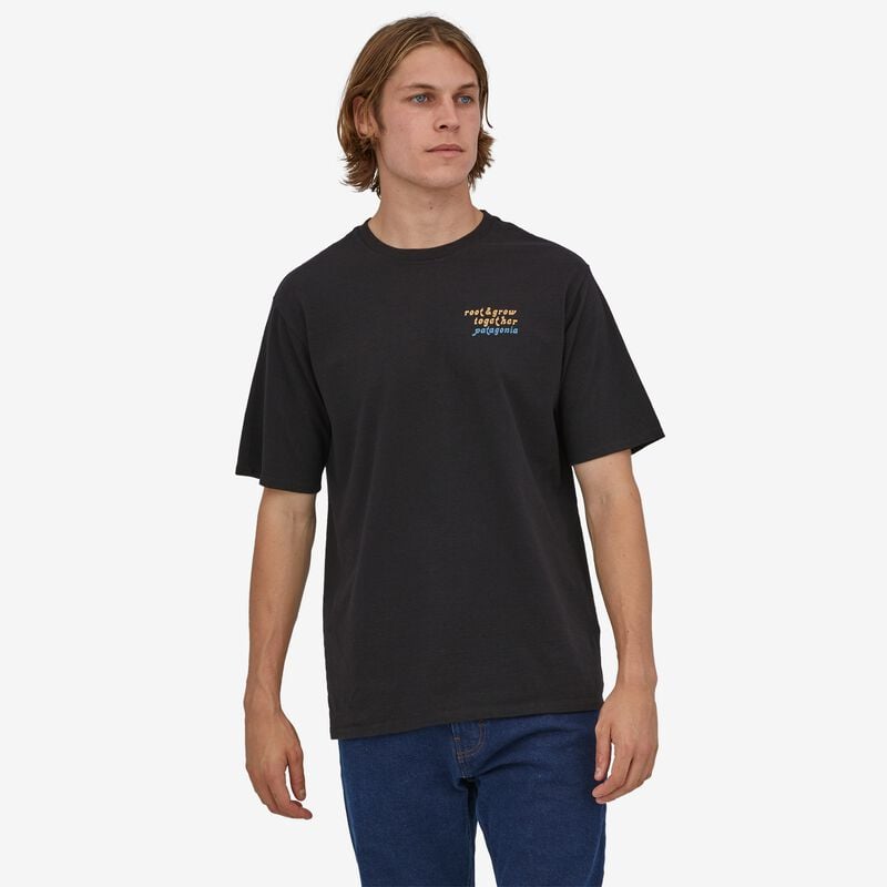 Patagonia Men's Wisdom Afoot Responsibili-Tee® - Stand Together: Moray Khaki