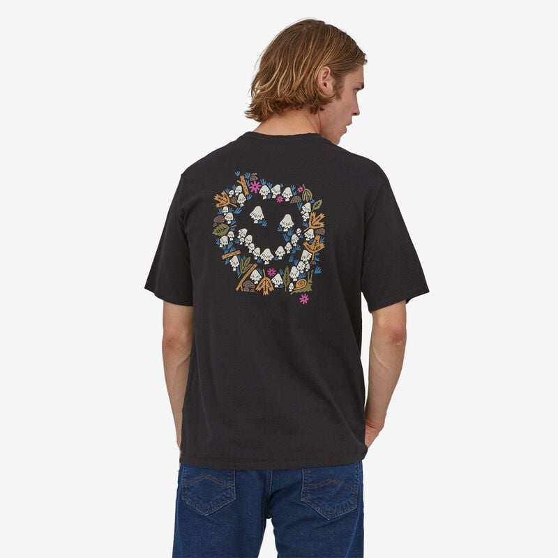 Patagonia Men's Wisdom Afoot Responsibili-Tee® - Stand Together: Moray Khaki
