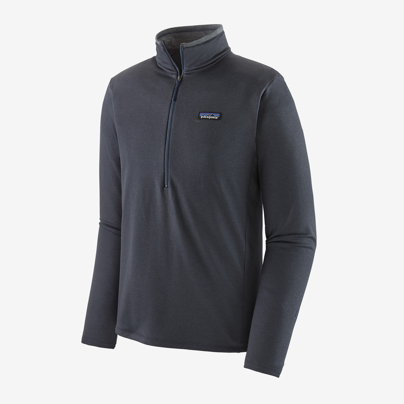 Patagonia Men's R1® Daily Zip-Neck - Smolder Blue - Light Smolder Blue X-Dye