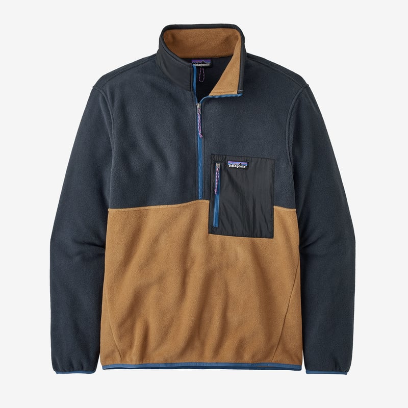 Patagonia Men's Microdini 1/2-Zip Fleece Pullover - Nest Brown