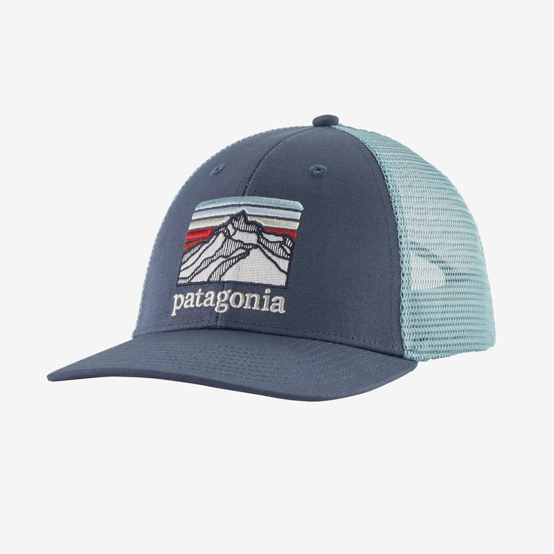 Patagonia Line Logo Ridge LoPro Trucker Hat - Dolomite Blue