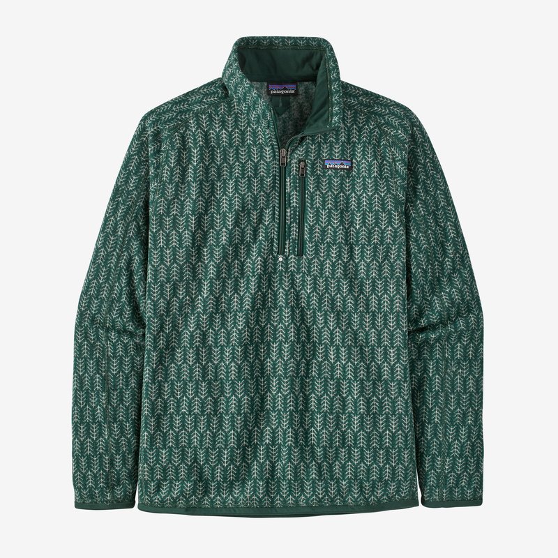 Patagonia Men's Better Sweater® 1/4-Zip Fleece - Pine Knit: Northern Green
