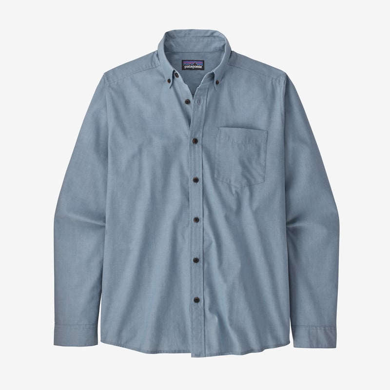 Patagonia Men's Long-Sleeved Daily Shirt - Chambray: Pigeon Blue