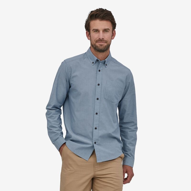 Patagonia Men's Long-Sleeved Daily Shirt - Chambray: Pigeon Blue