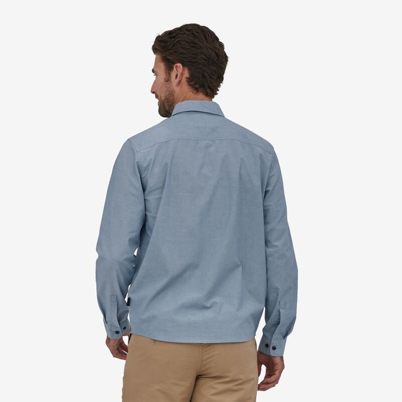 Patagonia Men's Long-Sleeved Daily Shirt - Chambray: Pigeon Blue