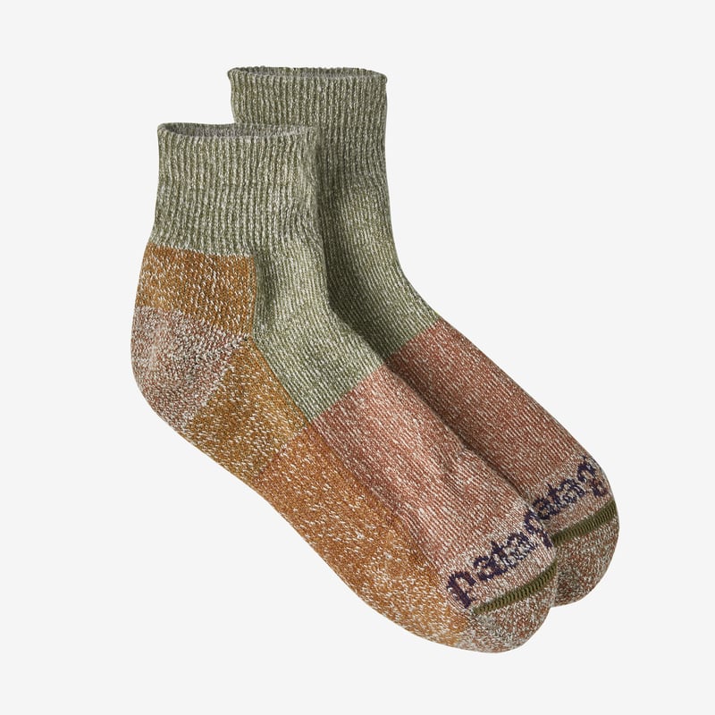 Patagonia Hemp Quarter Socks - Cabin Fever: Wyoming Green