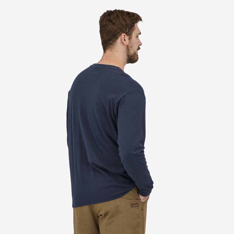Patagonia Men's Long-Sleeved Work Henley Pocket Tee - New Navy