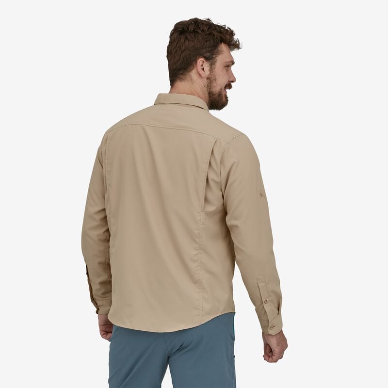 Patagonia Men's Long-Sleeved Self-Guided Hike Shirt - Oar Tan