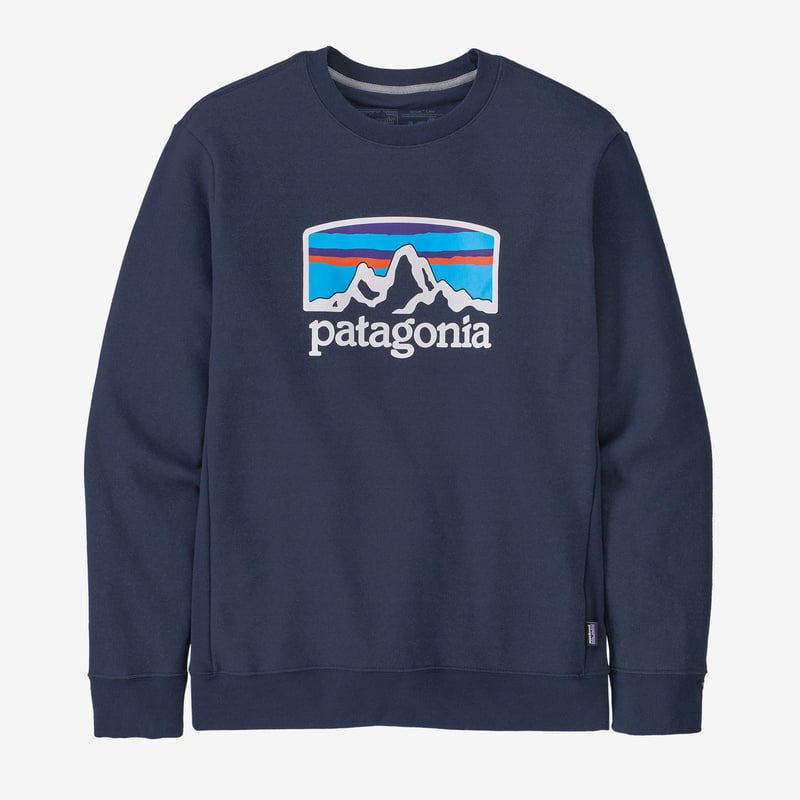 Patagonia Fitz Roy Horizons Uprisal Crew Sweatshirt - New Navy