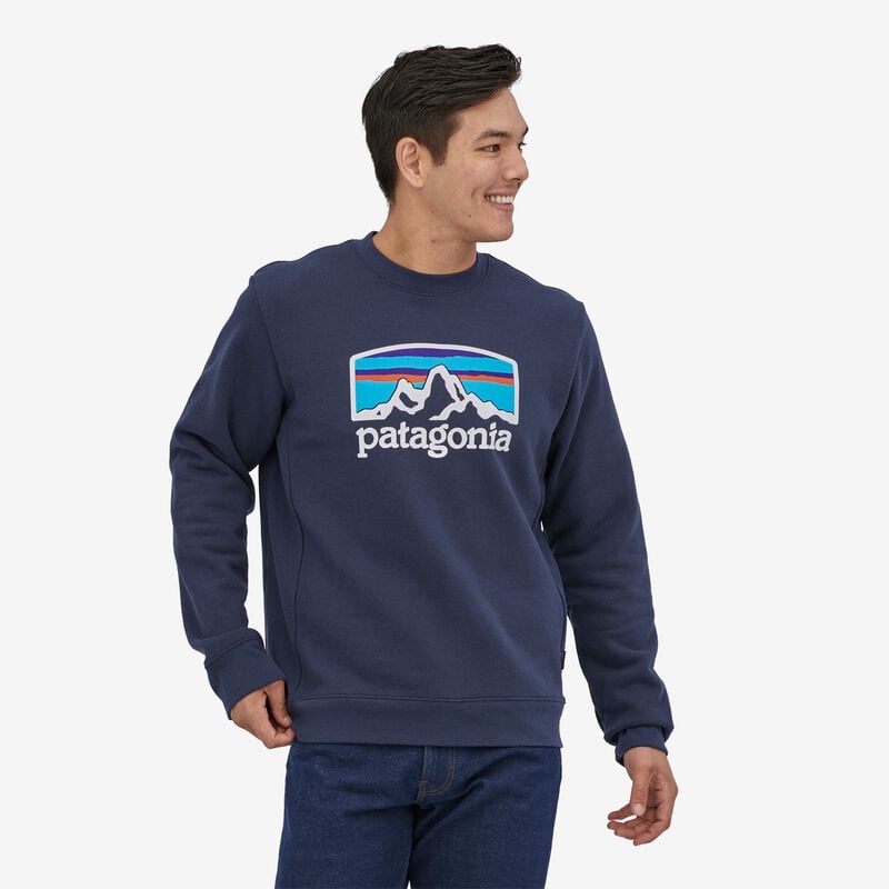 Patagonia Fitz Roy Horizons Uprisal Crew Sweatshirt - New Navy