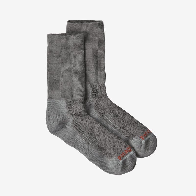 Patagonia Lightweight Merino Performance Crew Socks - Feather Grey