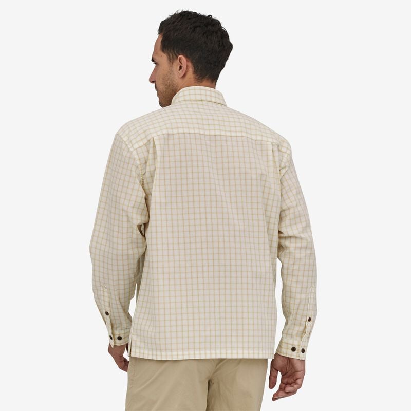 Patagonia Men's Long-Sleeved Island Hopper Shirt - Threadfin: Birch White
