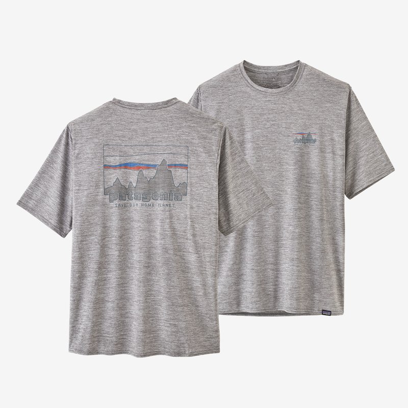 Patagonia Men's Capilene® Cool Daily Graphic Shirt - 73 Skyline: Feather Grey