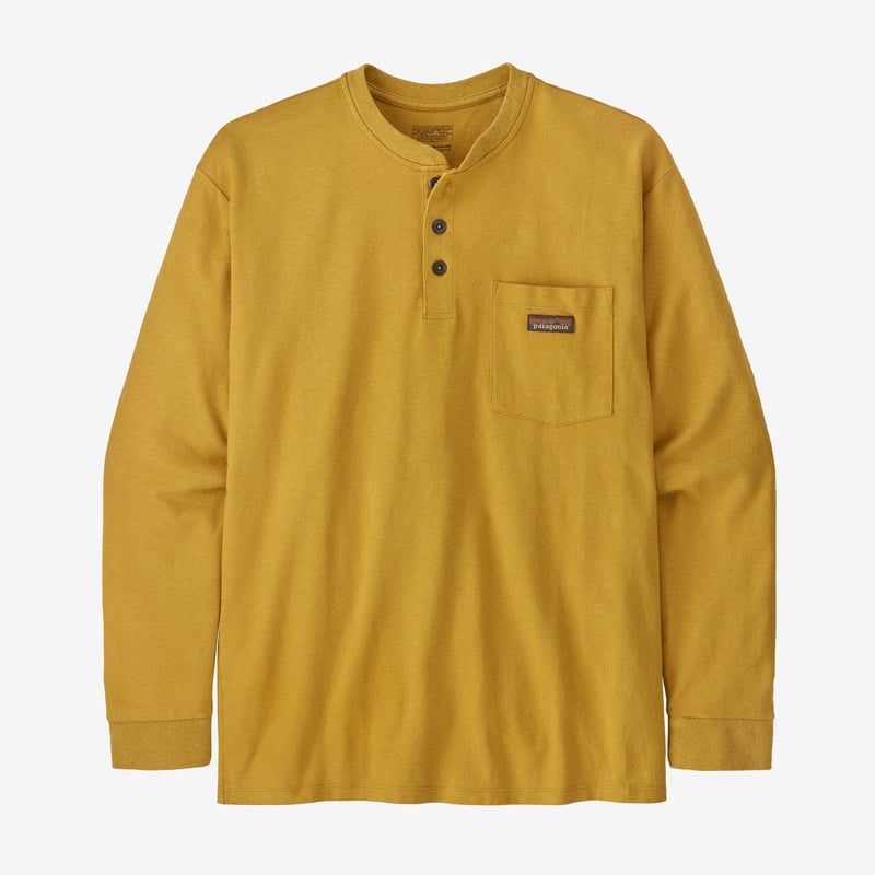 Patagonia Men's Long-Sleeved Work Henley Pocket Tee - Cabin Gold
