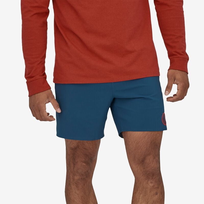Patagonia Men's Hydropeak Volley Shorts - 16" - Peak Protector Badge: Tidepool Blue