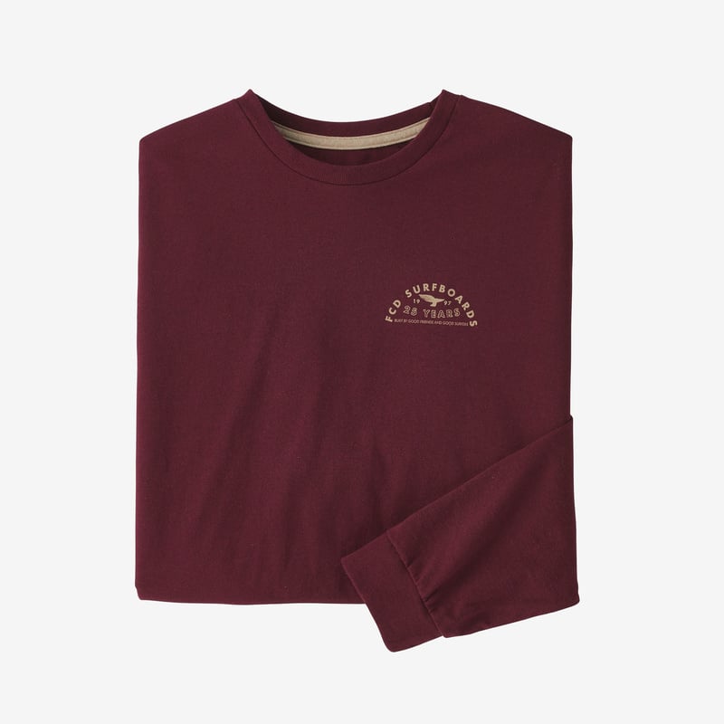 Patagonia Men's Long-Sleeved FCD 25 Years Responsibili-Tee® - Sequoia Red