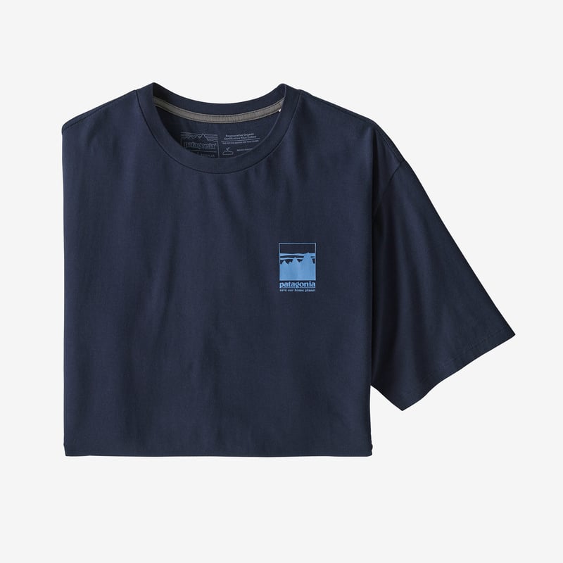 Patagonia Men's Alpine Icon Regenerative Organic Certified™ Cotton T-Shirt - New Navy
