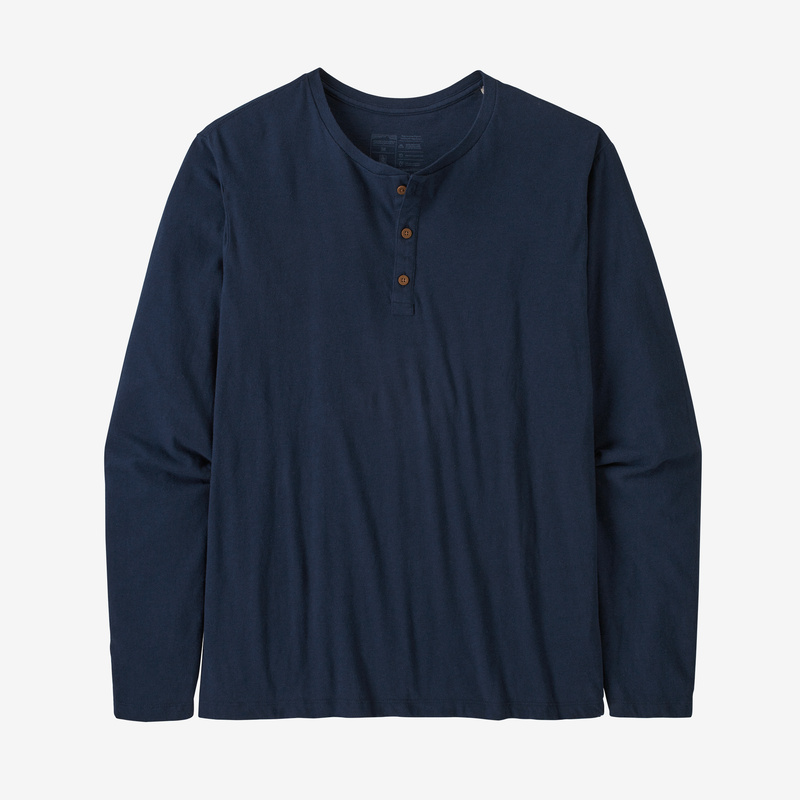 Patagonia Men's Regenerative Organic Certified™ Cotton Lightweight Henley - New Navy