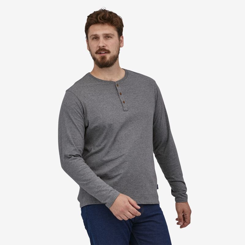 Patagonia Men's Regenerative Organic Certified™ Cotton Lightweight Henley - New Navy
