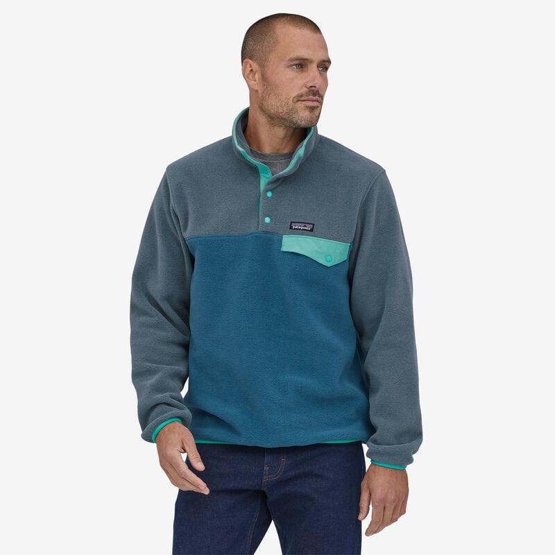 Patagonia Men's Lightweight Synchilla® Snap-T® Fleece Pullover - Wavy Blue