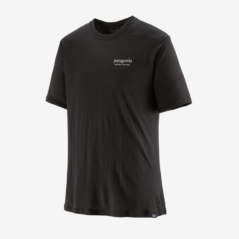 Patagonia Men's Capilene® Cool Merino Graphic Shirt - Heritage Header: Black
