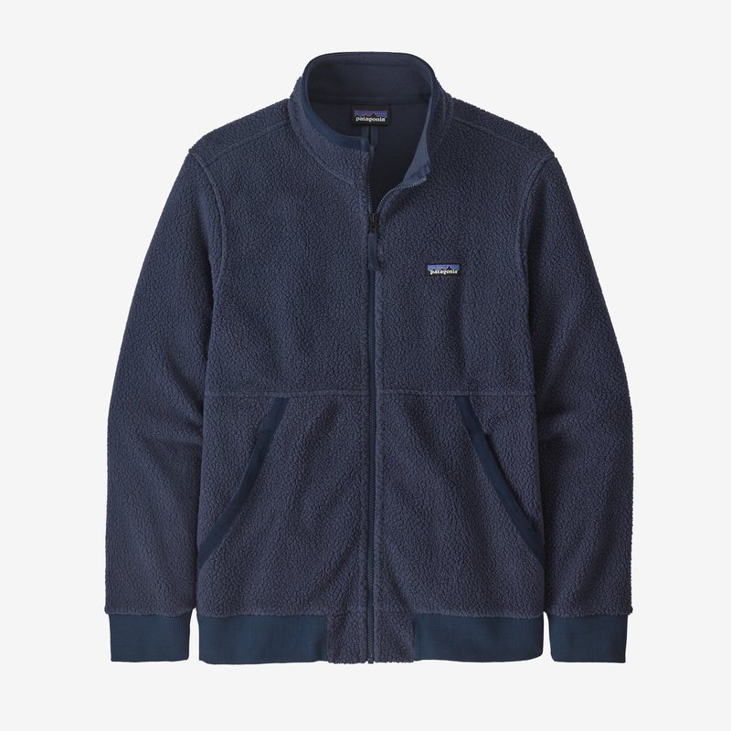 Patagonia Men's Shearling Fleece Jacket - New Navy