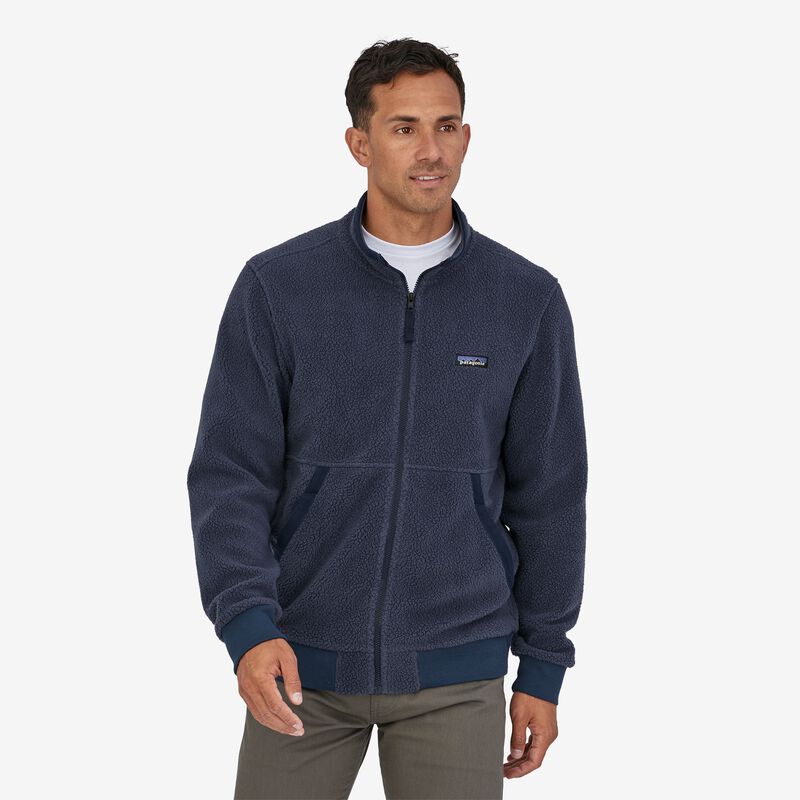 Patagonia Men's Shearling Fleece Jacket - New Navy