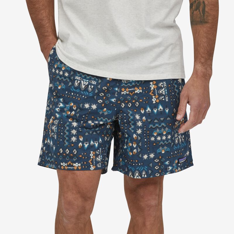 Patagonia Men's Baggies™ Longs - 7" - Wandering Woods: Tidepool Blue